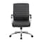 Officesource Studio Collection Mid Back Chair with Chrome Frame 696VBK - alternate 8